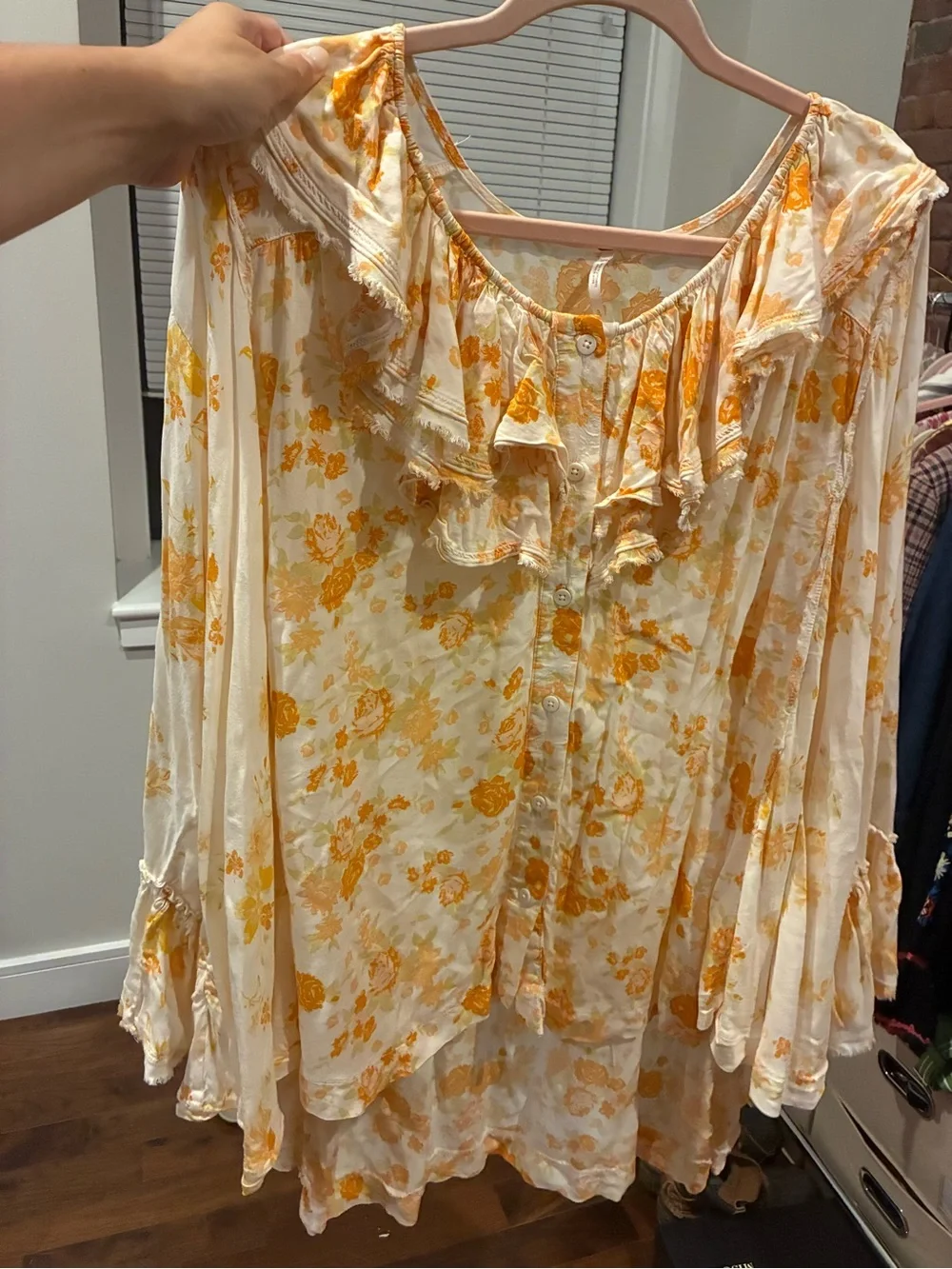 Free People Loretta Floral Tunic